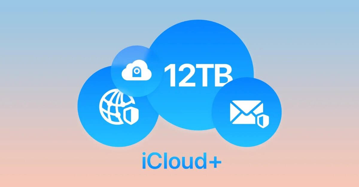 Теперь вы можете подписаться на новые планы iCloud+ объемом 6 ТБ и 12 ТБ.