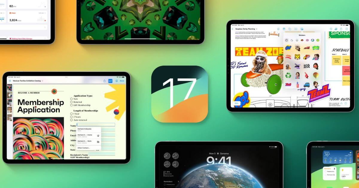 Apple выпускает iPadOS 17 с новым экраном блокировки, гибкими и интерактивными виджетами и многим другим