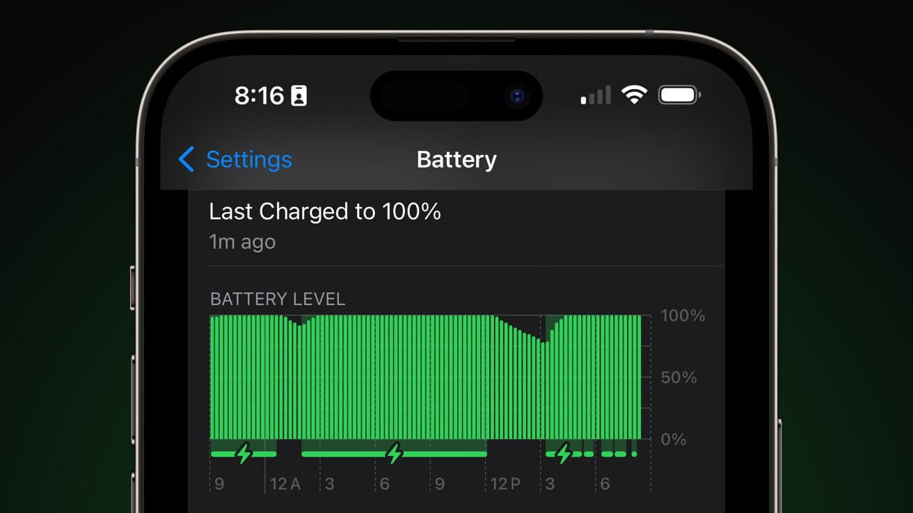 Пользователи iPhone 15 могут увидеть количество циклов заряда батареи и многое другое в настройках