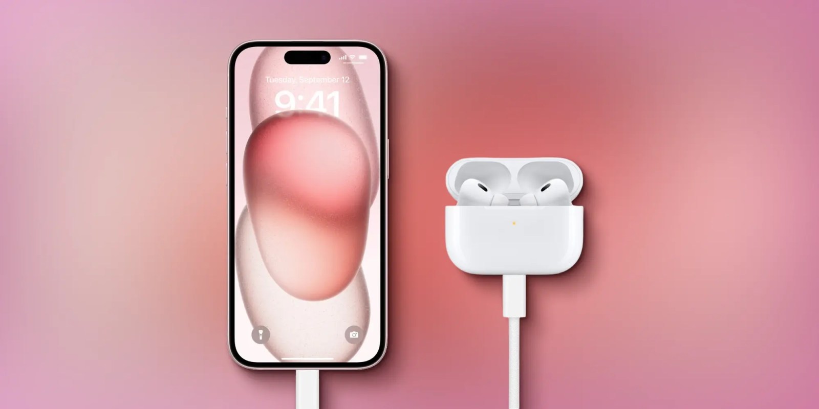 Вы можете заряжать свои Apple Watch или AirPods, используя порт USB-C  нового iPhone 15.