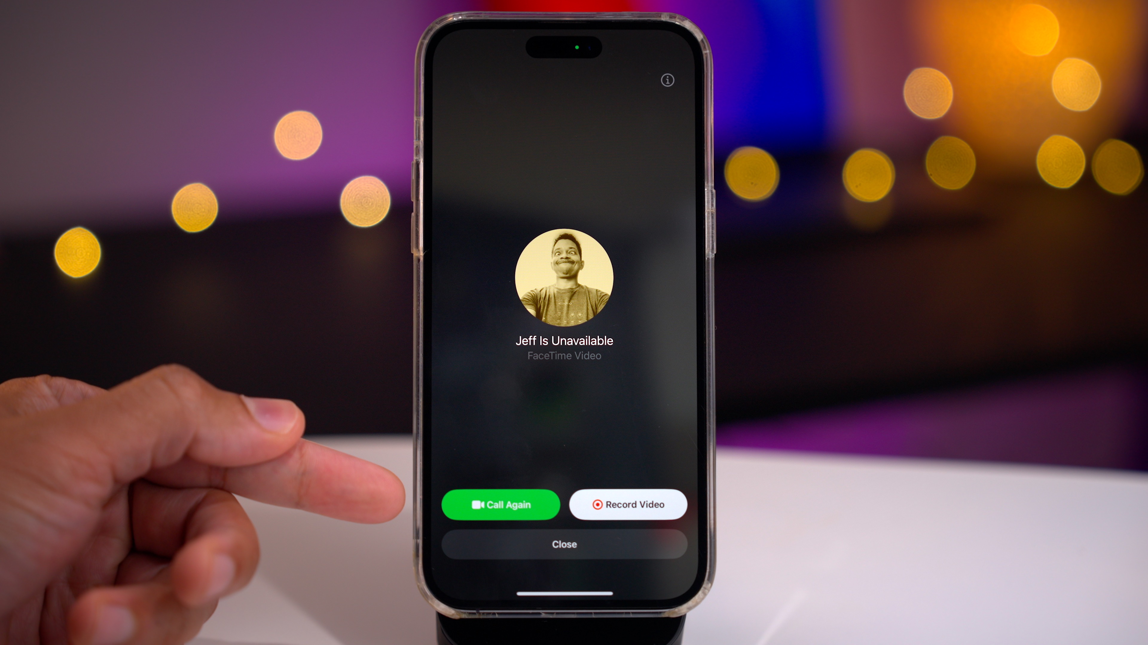 iOS 17 предложит вам оставить сообщения после неудачного звонка FaceTime.