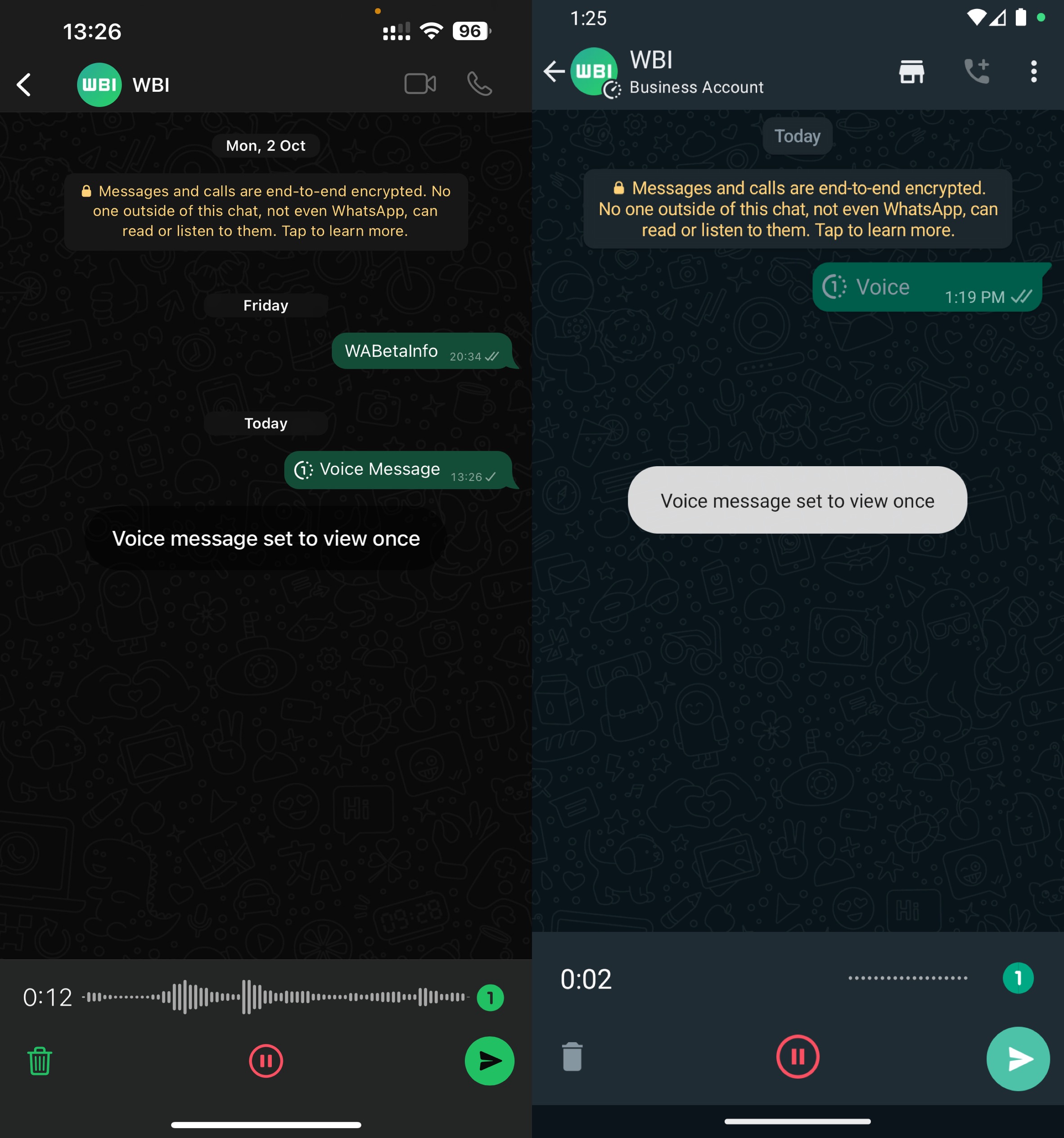 WhatsApp начинает раздавать самоуничтожающиеся аудиосообщения бета-пользователям