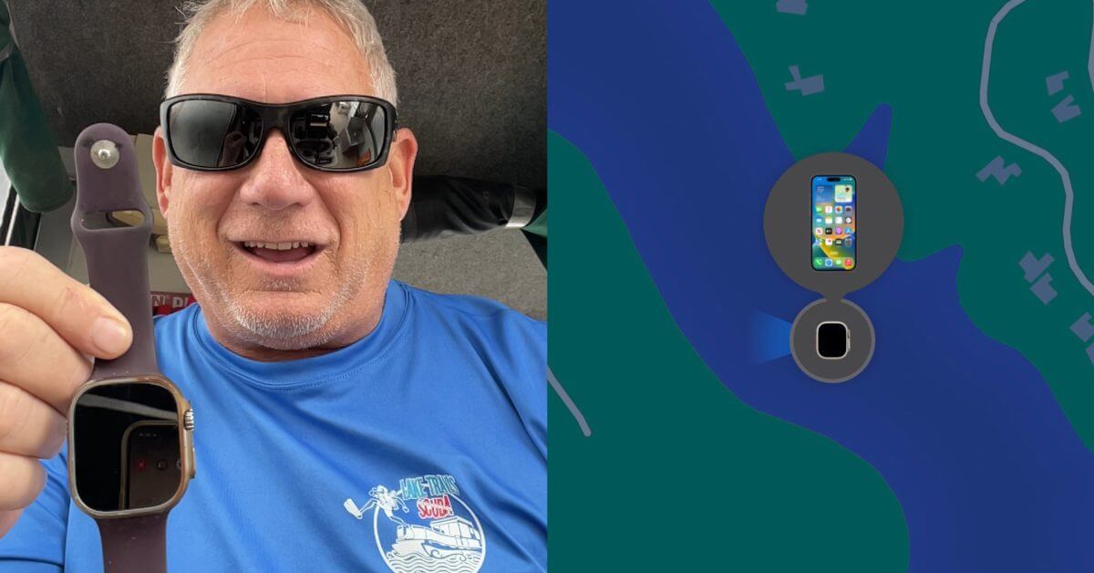 Потерянные Apple Watch Ultra нашли в озере спустя три месяца