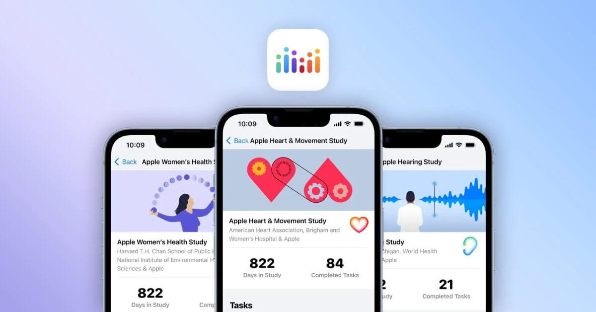 Apple Research теперь позволяет пользователям делиться историей здоровья семьи