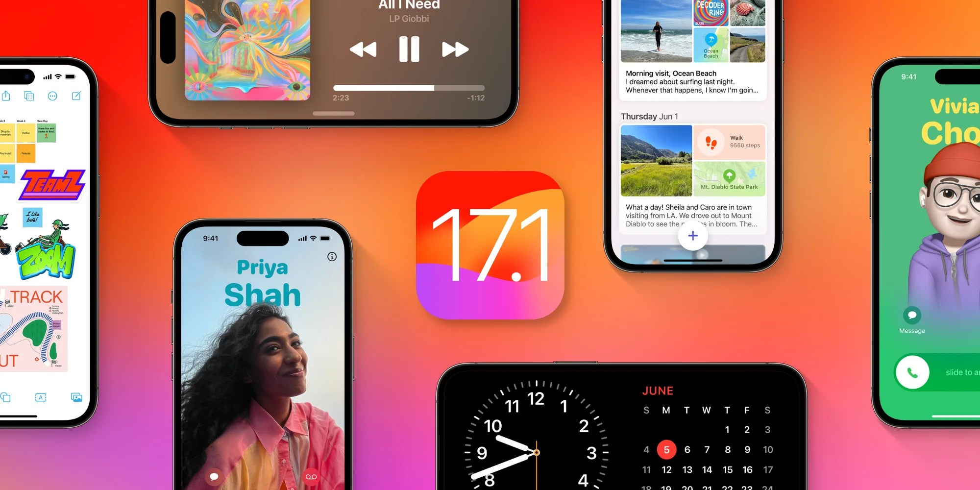 iOS 17.1 |  Новое поведение кнопок действий iPhone