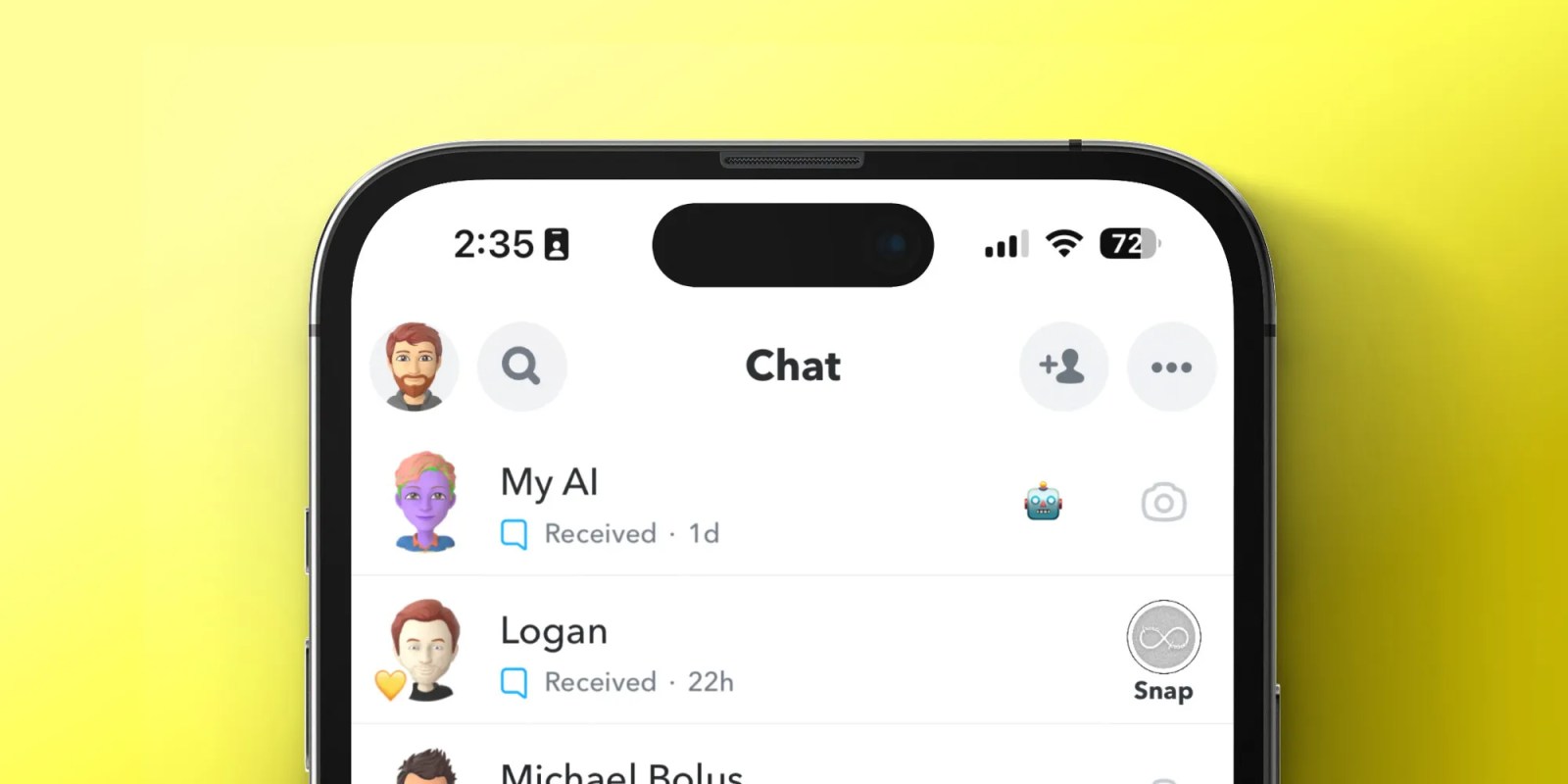 Snapchat Конфиденциальность детей «Мой AI» |  Скриншот чата с ИИ
