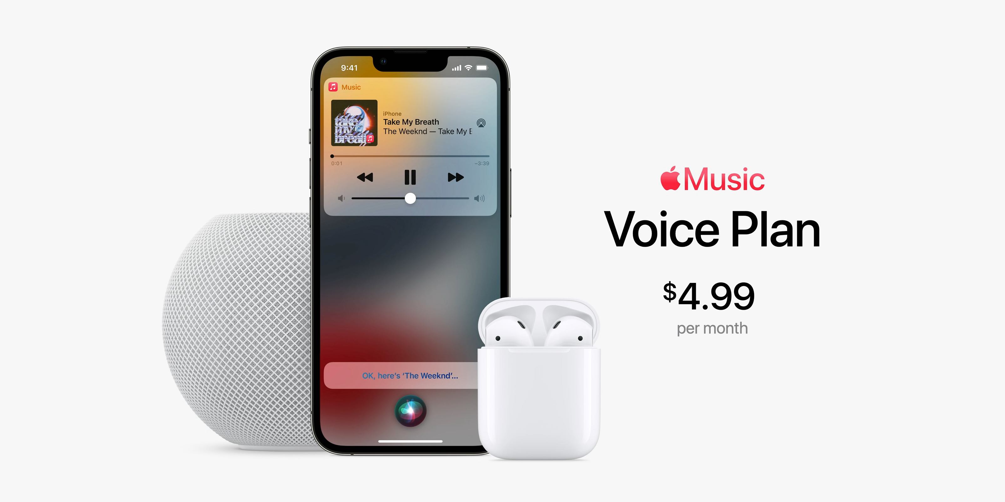 Голосовой план Apple Music