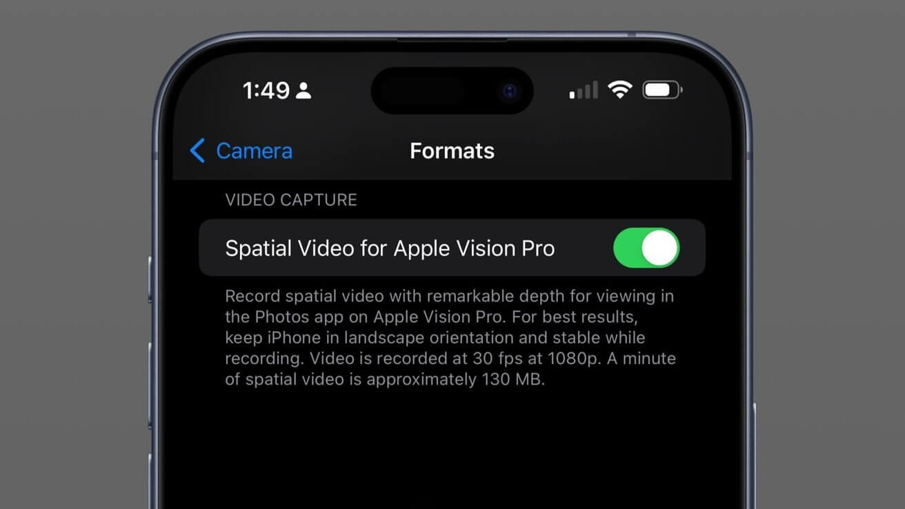 Apple Vision Pro Spatial Video появится на iPhone в iOS 17.2 beta 2