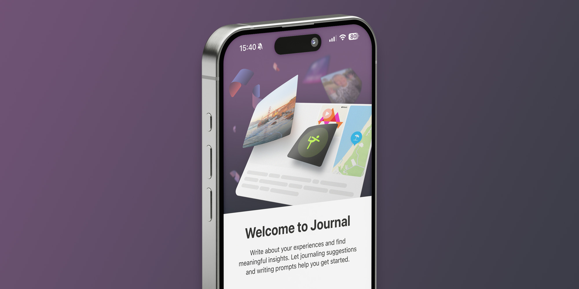 Приложение Apple Journal |  iOS 17.2