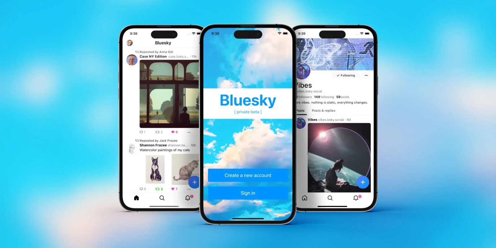 Bluesky насчитывает 2 миллиона пользователей |  Промо-изображение со скриншотами