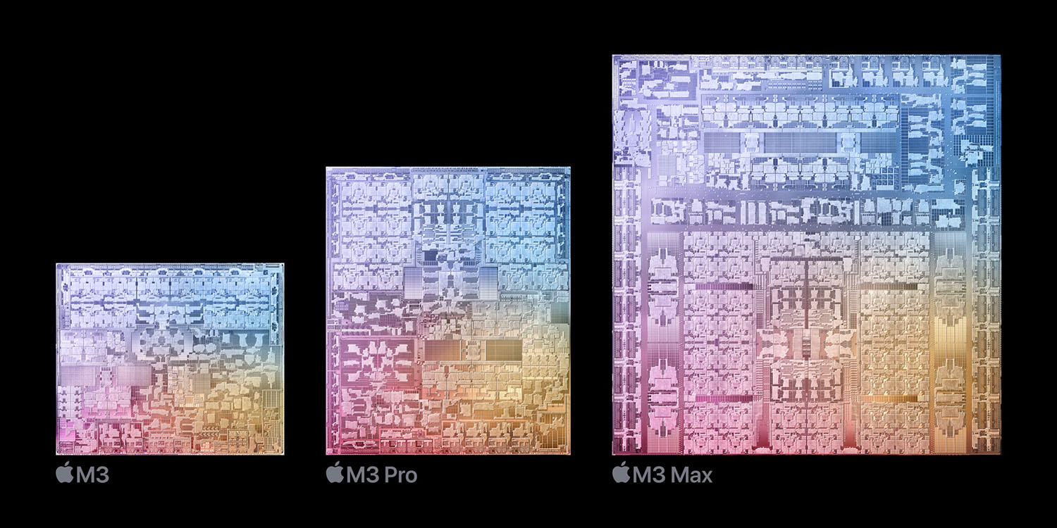 Каждая диаграмма процессора Apple обновлена ​​​​серией M3 (на рисунке)
