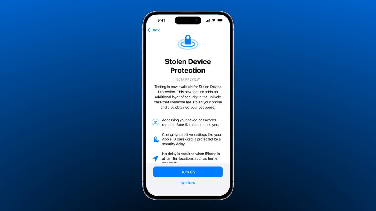 Защита от украденных устройств для защиты iPhone и паролей от похитителей