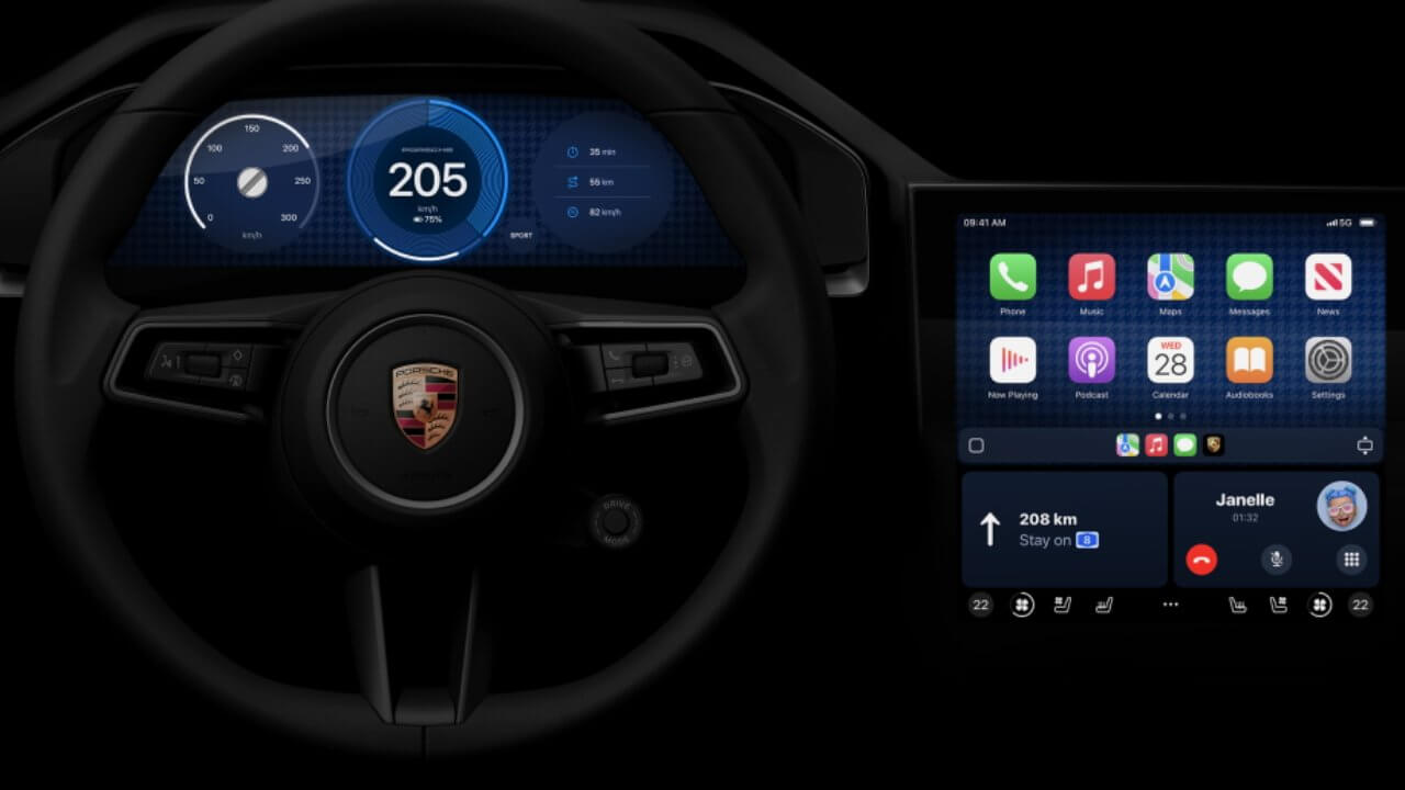 Apple демонстрирует будущее CarPlay вместе с Porsche и Aston Martin