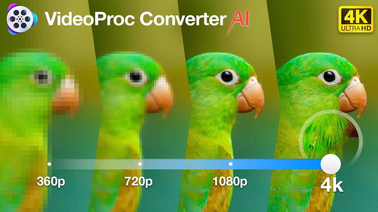 Используйте инструменты масштабирования VideoProc Converter.