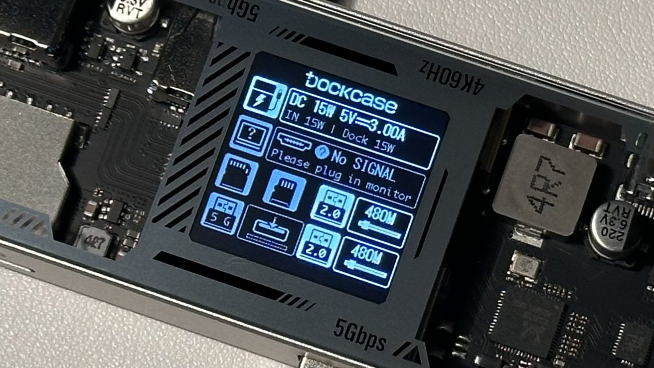 Обзор Dockcase Smart USB-C Hub 7-в-1 Explorer Edition: информативный дисплей