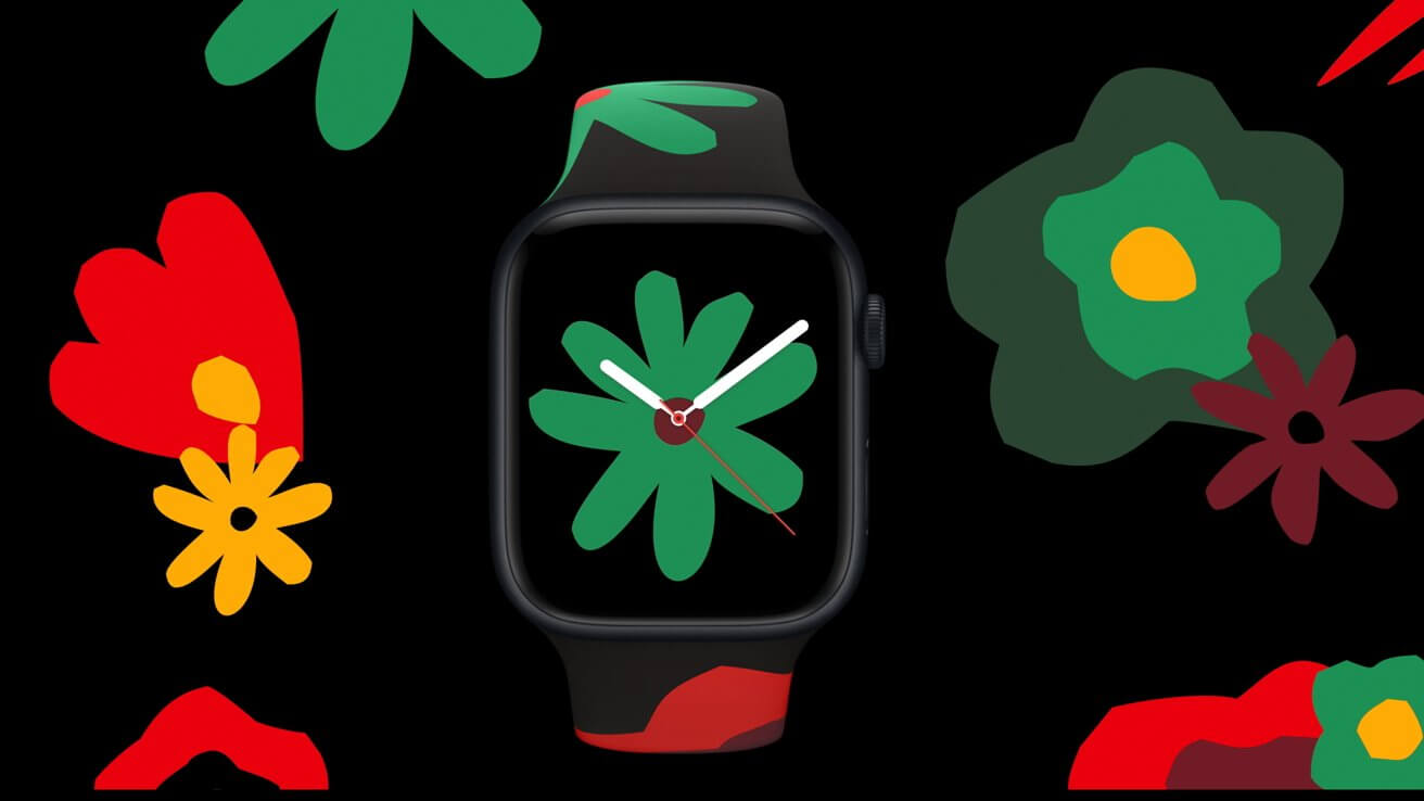 Apple анонсирует новый ремешок для Apple Watch Black Unity Bloom