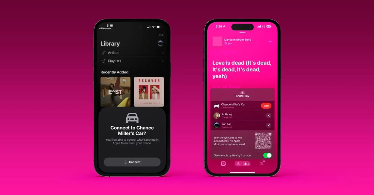 Управление Apple Music SharePlay расширяется с CarPlay на HomePod и Apple TV