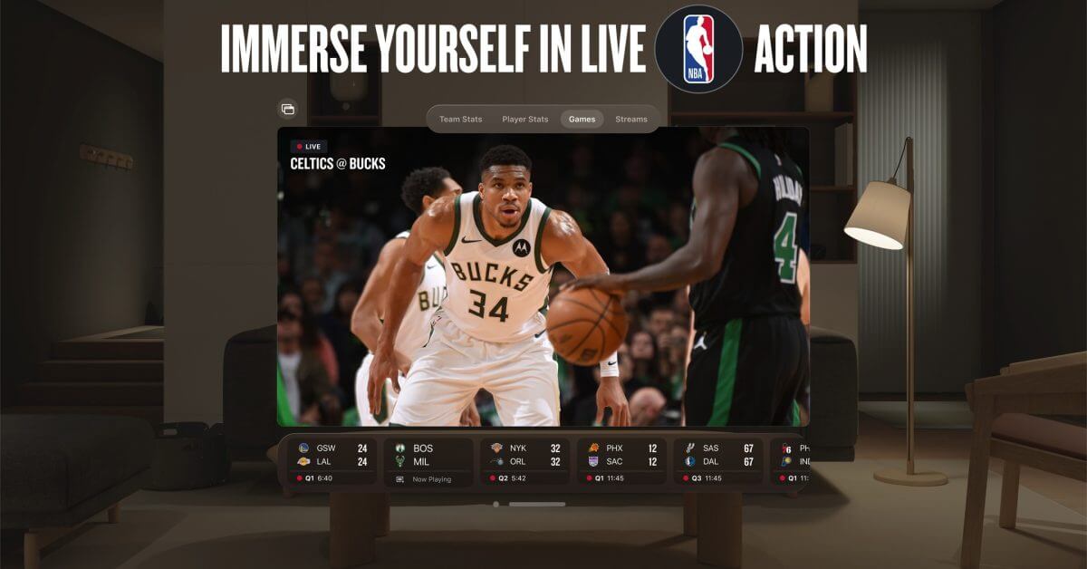 НБА планирует больше контента и функций Vision Pro: «Лучше, чем сидеть на корте»