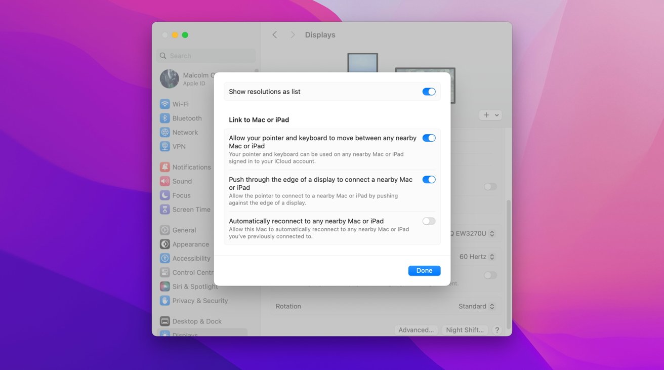 Измените эти параметры, чтобы использовать клавиатуру и мышь Mac с приложениями Apple Vision Pro.