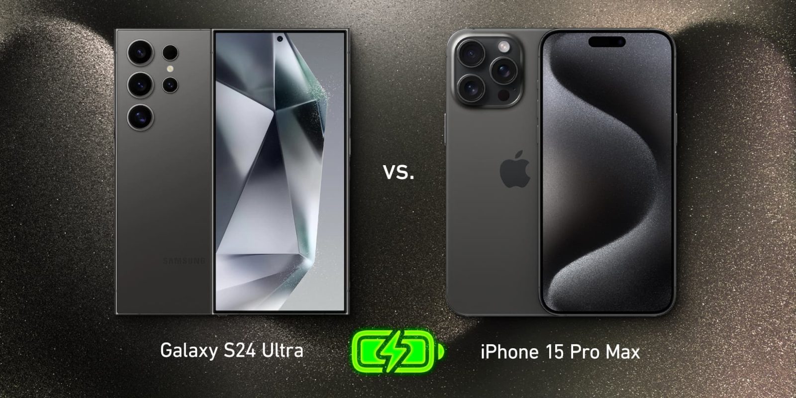 S24 Ultra против батареи iPhone 15 Pro Max