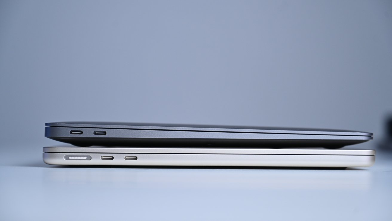 Клиновидный конус старого MacBook Air исчез в новых версиях.