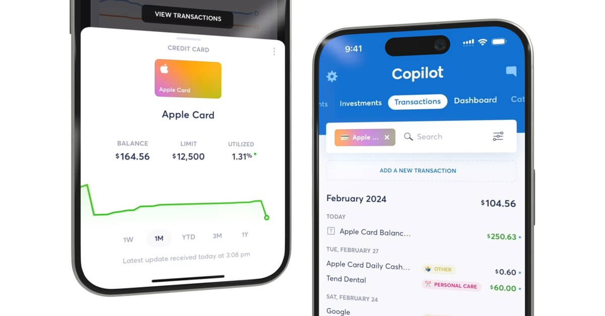 Как Copilot делает составление бюджета еще проще благодаря новой интеграции Apple Card, Cash и Savings