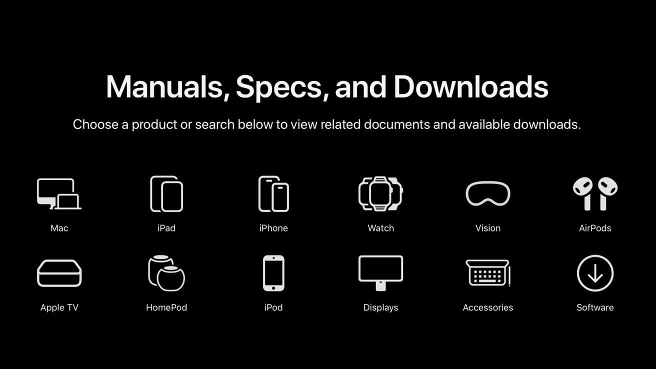 У Apple появилась новая страница с документацией по устройствам