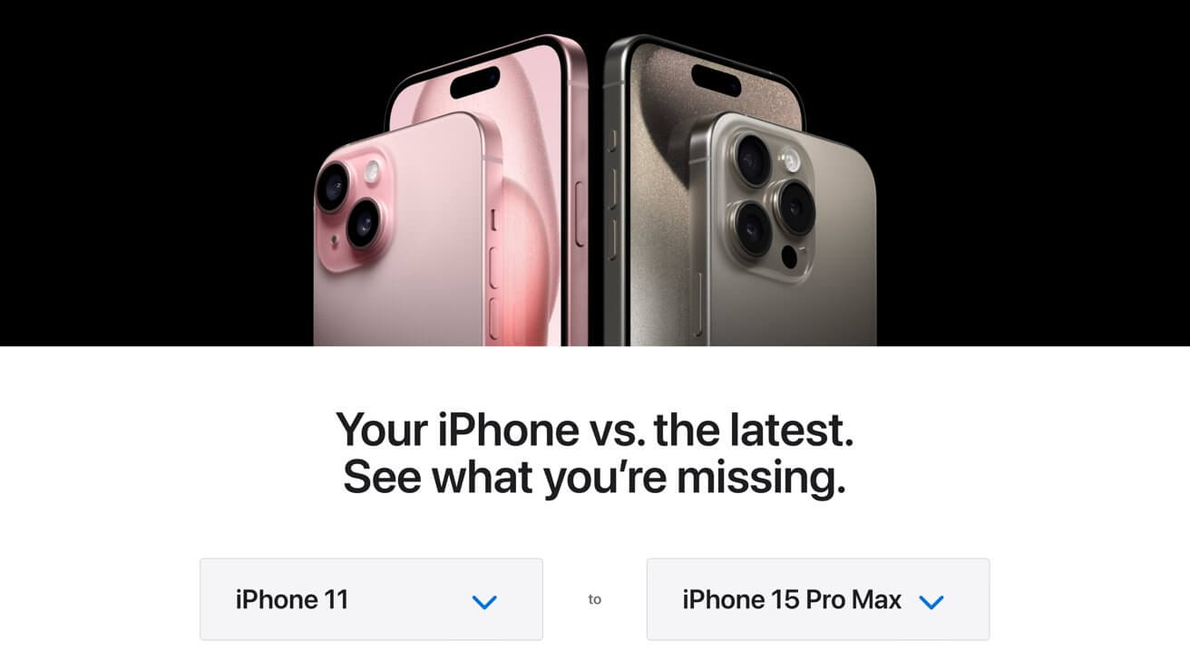 Новая страница сравнения iPhone расскажет, почему вам нужно обновить его