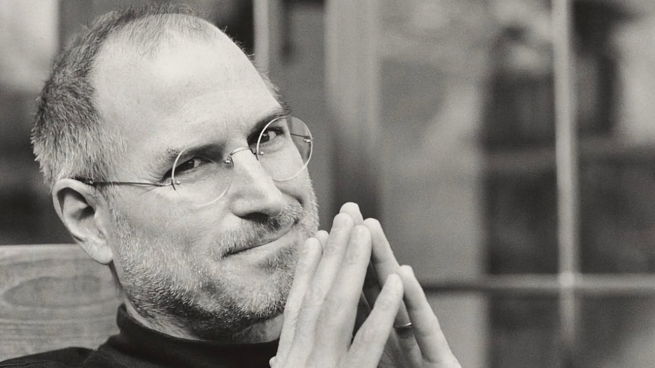 Стив Джобс в черно-белом цвете