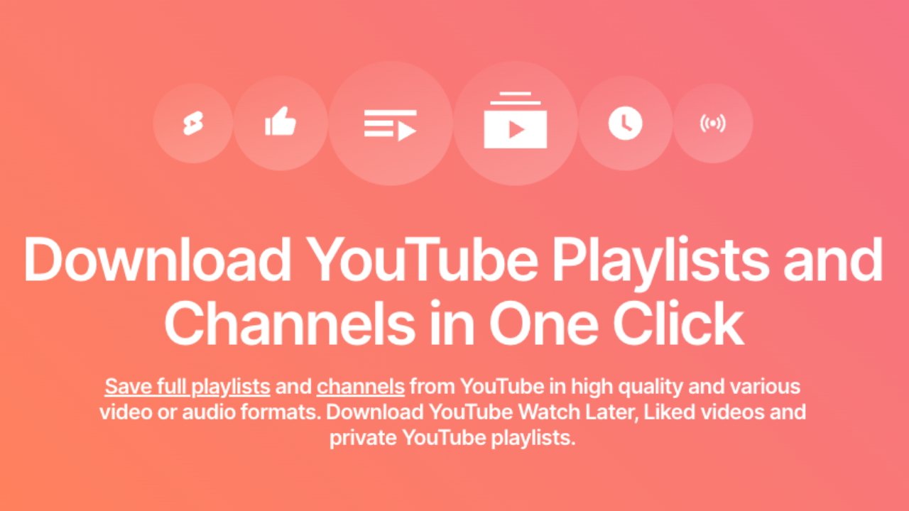 Промо-графика сервиса по загрузке плейлистов и каналов YouTube одним кликом, реклама высокого качества и различных форматов.