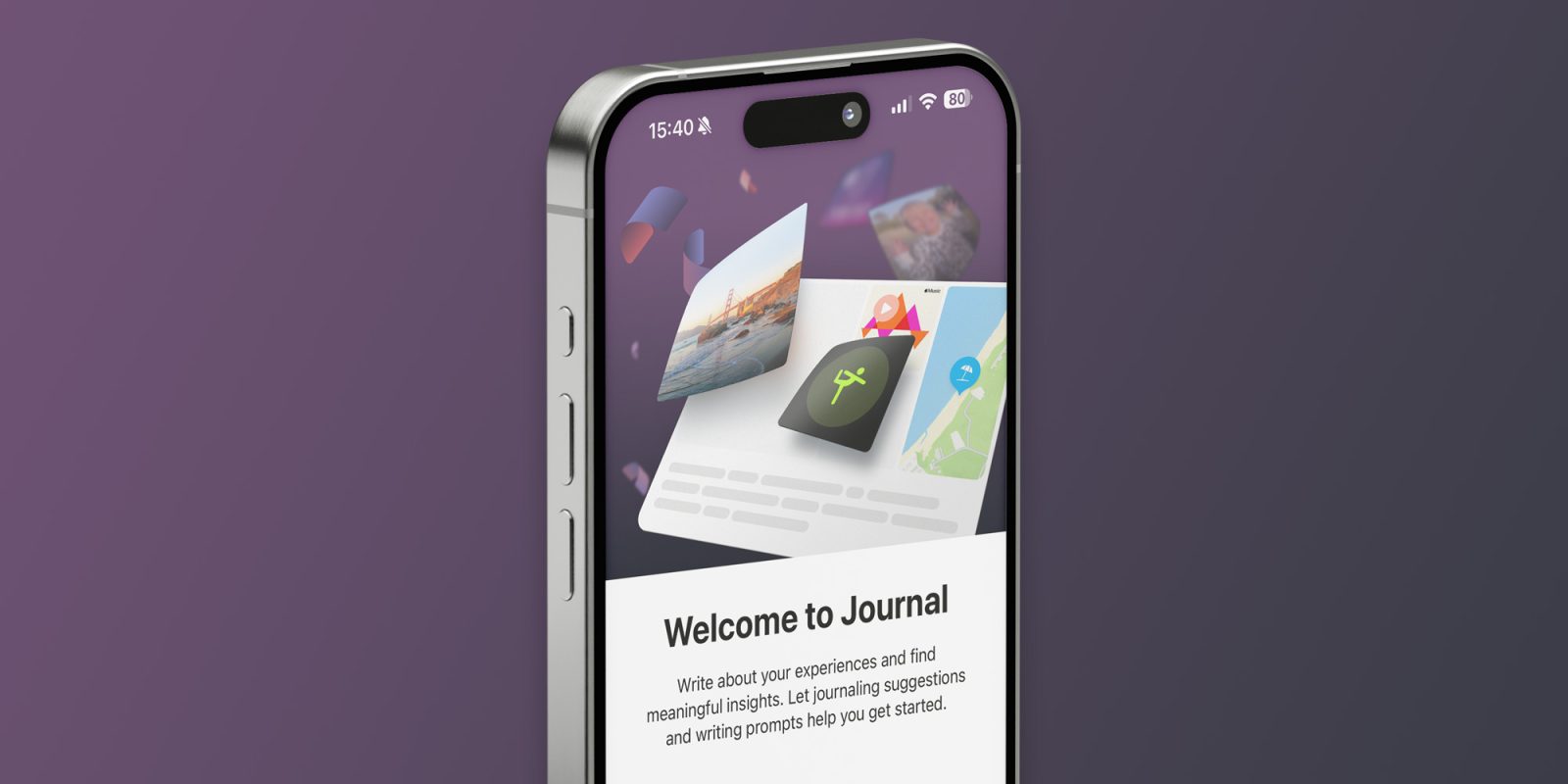 Настройка Apple Journal «Доступно для других»