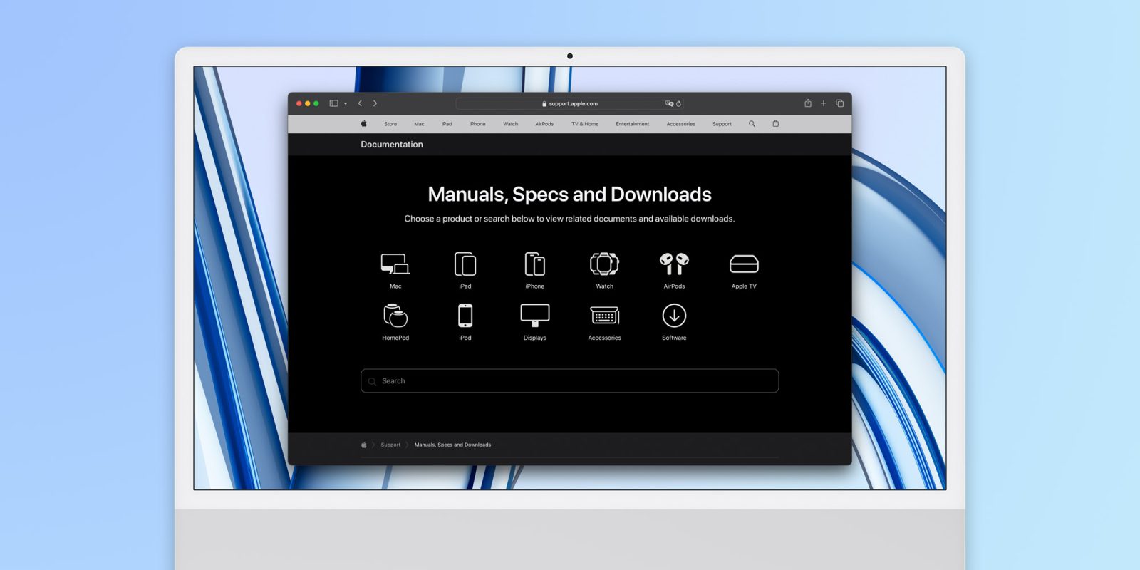 Новая страница на веб-сайте Apple помогает пользователям находить руководства и руководства по продуктам.