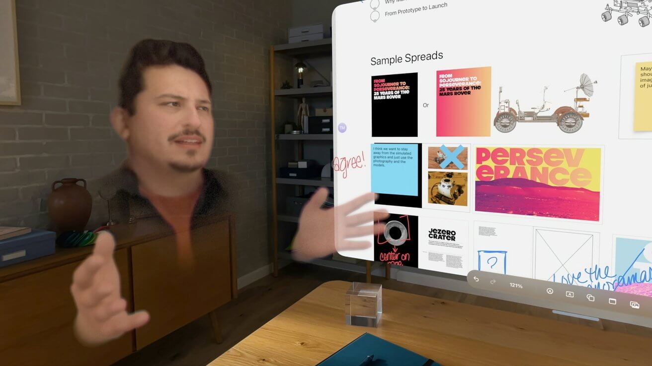 Apple Vision Pro добавляет 3D-звонки FaceTime с пространственными персонами