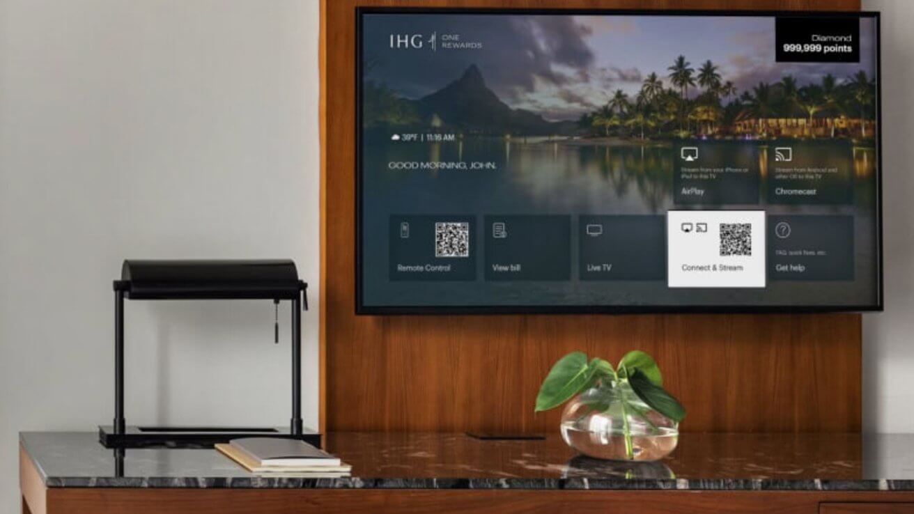 IHG Hotels & Resorts теперь предлагает AirPlay в номере в некоторых местах