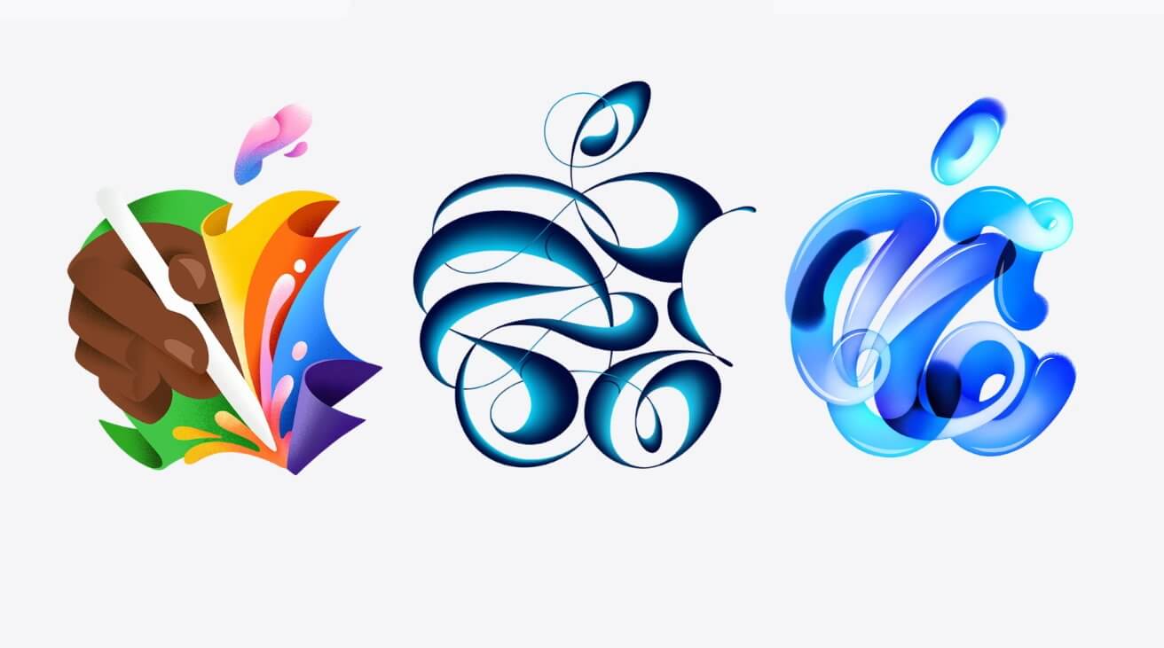 На майском мероприятии Apple по iPad используются разные логотипы Apple