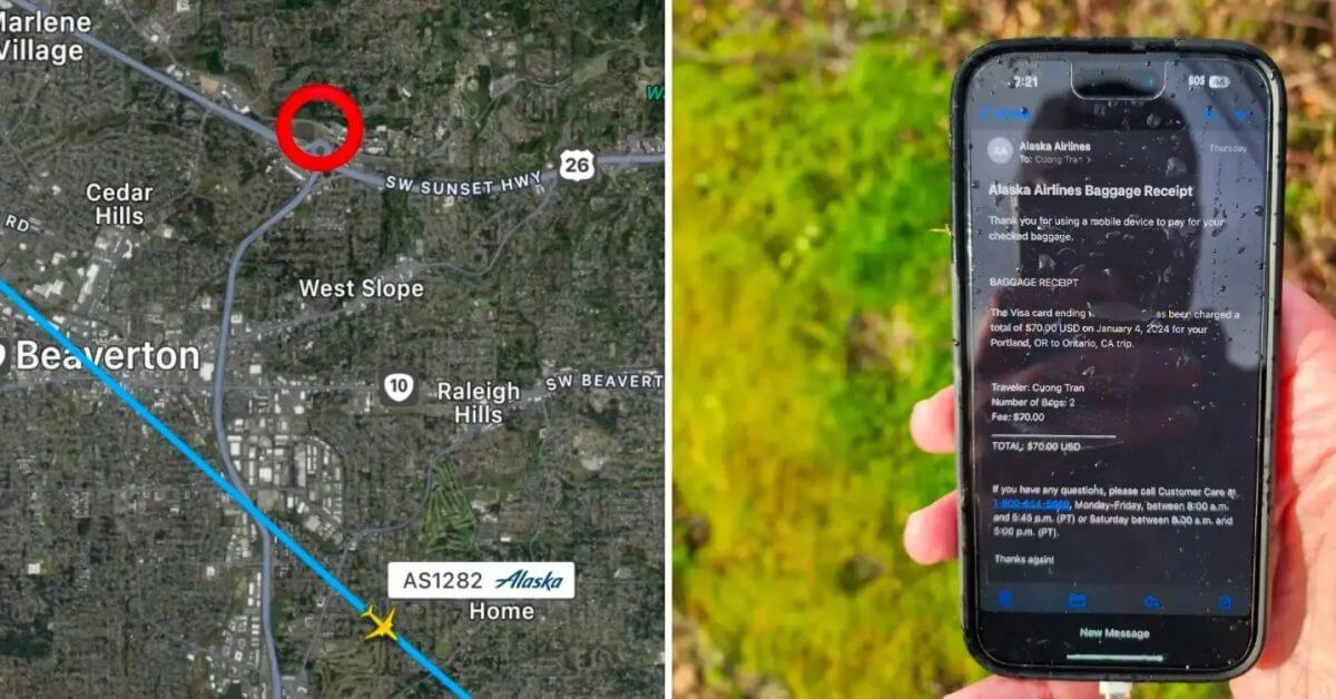Вот как этот iPhone пережил падение с высоты 16 000 футов с самолета Alaska Airlines