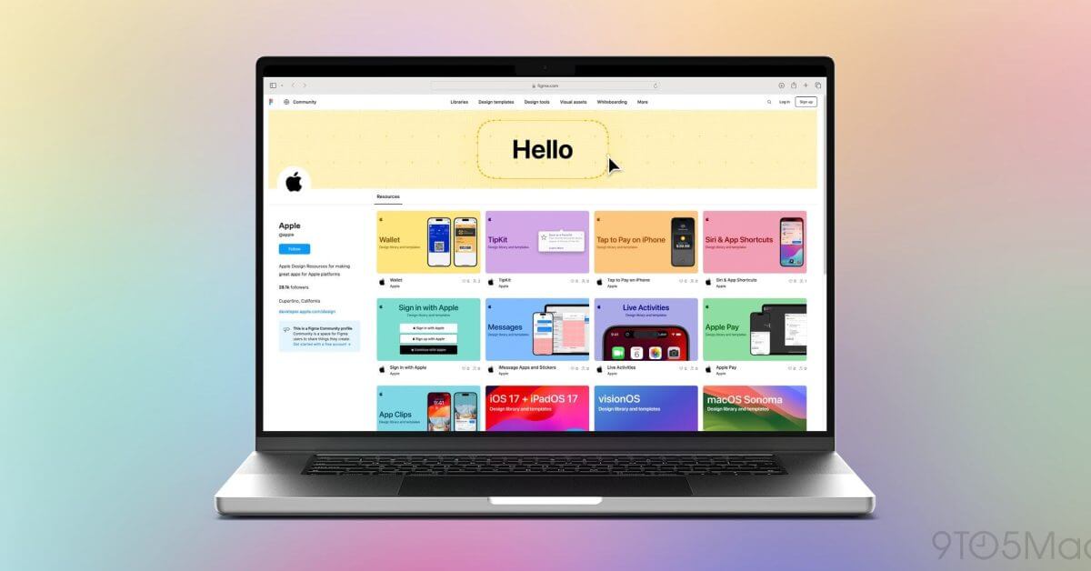 Apple расширяет поддержку Figma новым набором шаблонов дизайна