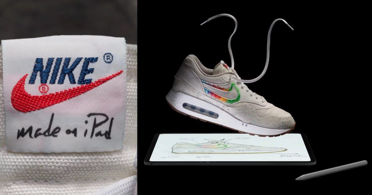 Тим Кук продемонстрировал кроссовки Nike Air Max 1 ’86 «Сделано на iPad» во время мероприятия Apple «Let Loose»