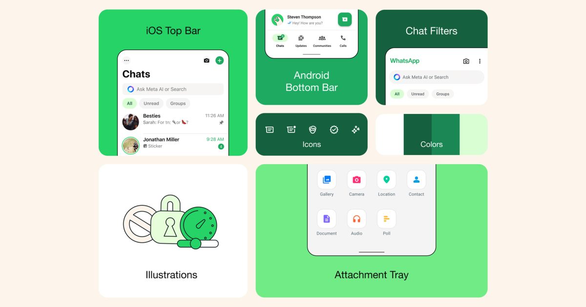 WhatsApp выпускает обновленный дизайн для iOS и Android