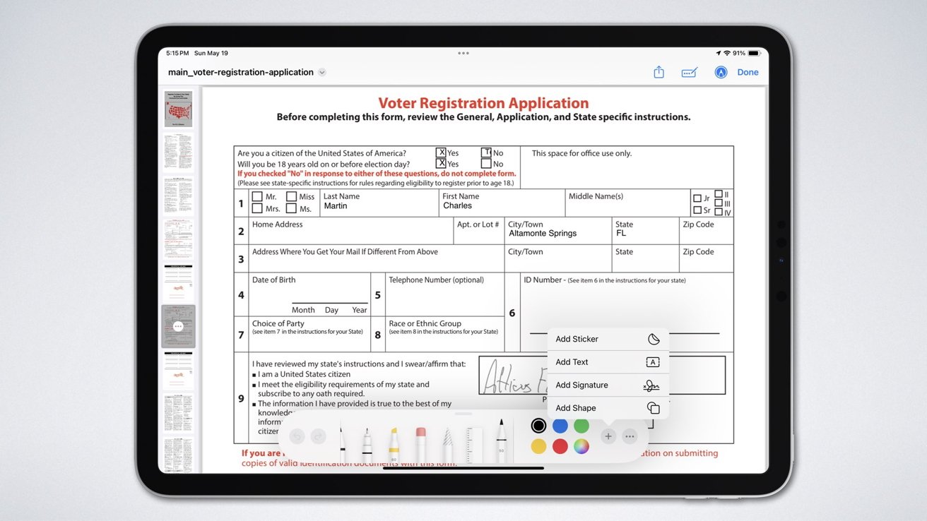 Легко подписывайте и заполняйте PDF-формы на своем iPhone или iPad.