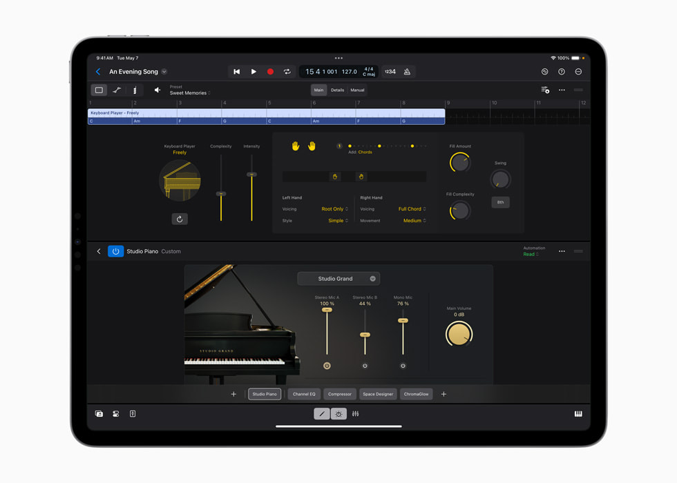 Logic Pro для iPad 2-AI музыканты-Клавишник