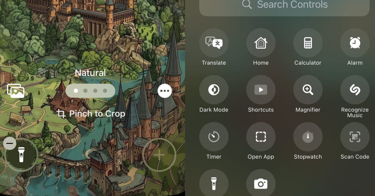 iOS 18 позволяет заменить фонарик и кнопки камеры на экране блокировки