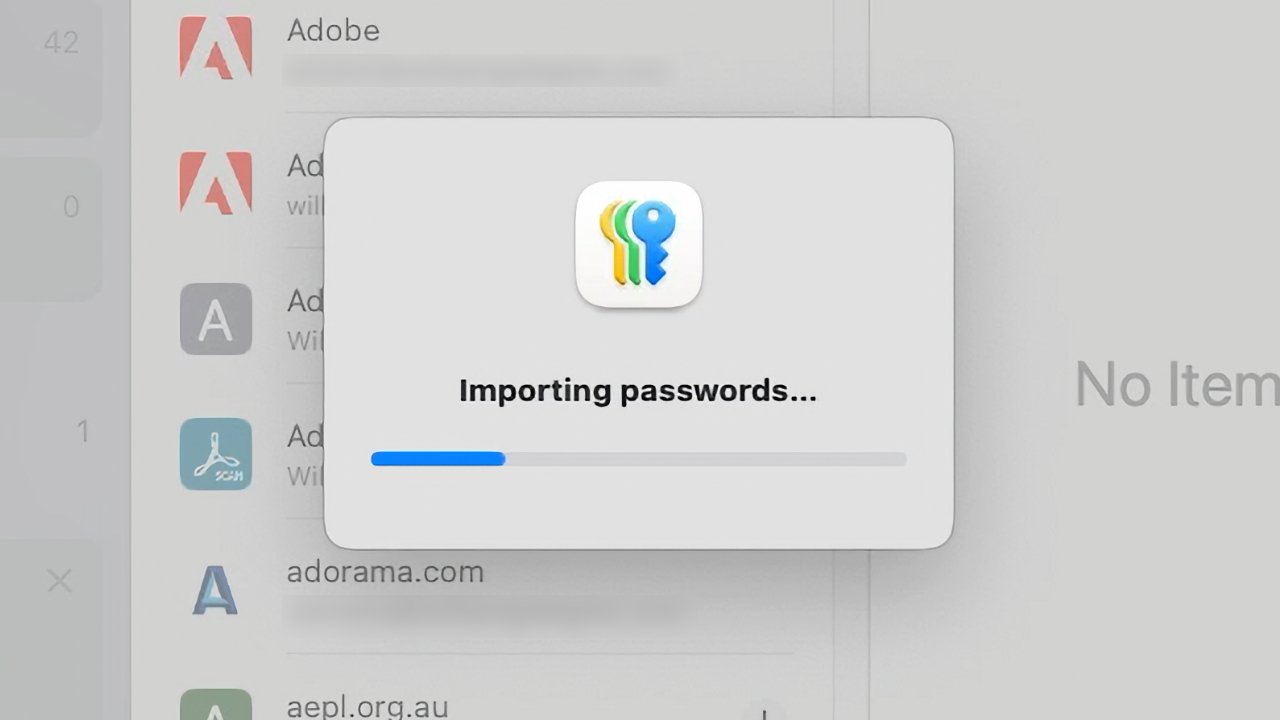 Приложение iOS 18 Passwords не может импортировать пароли, но macOS может