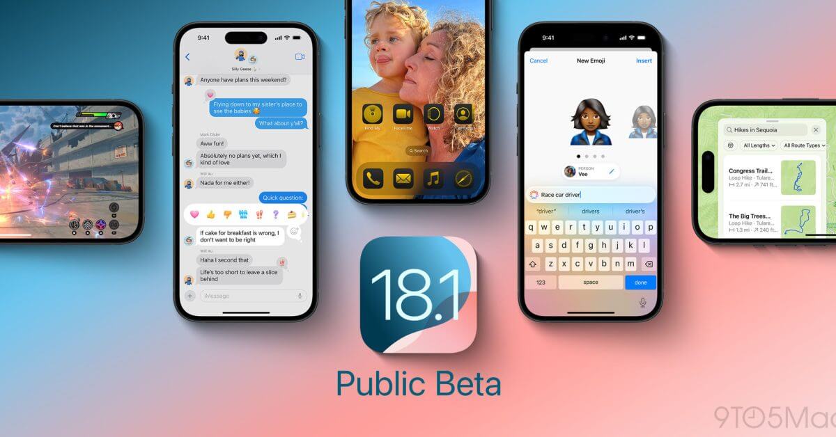 iOS 18.1 public beta 1 теперь доступна с функциями Apple Intelligence