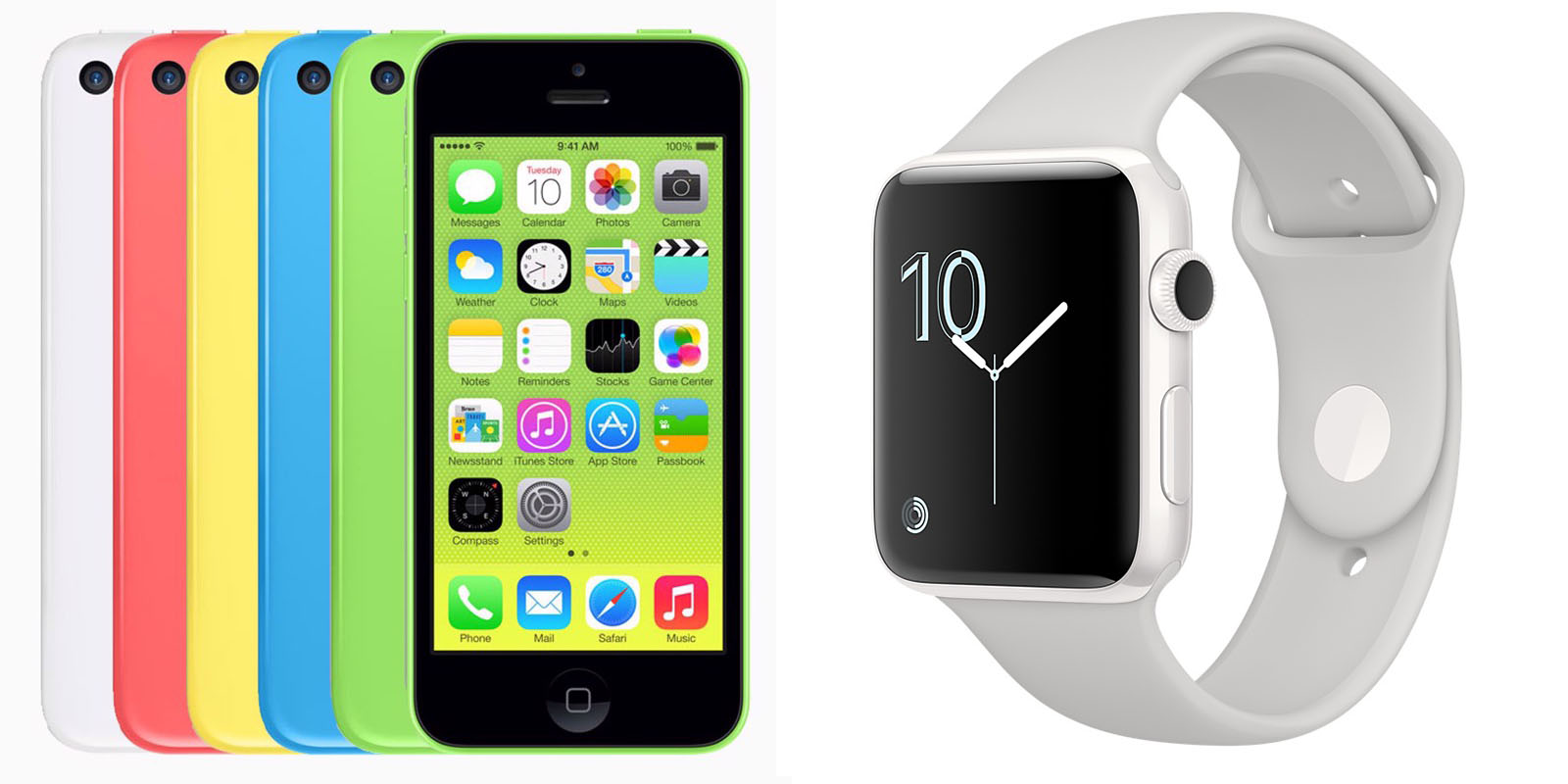 Красочные Apple Watch SE | Показаны цвета iPhone 5c