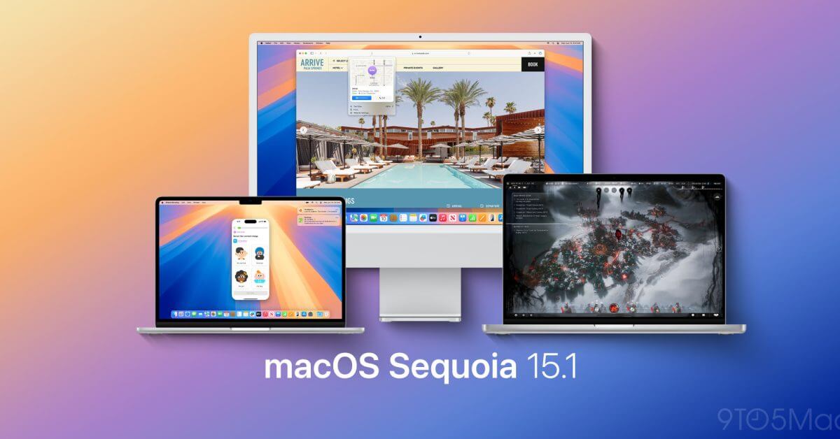 macOS Sequoia 15.1 теперь доступна с Apple Intelligence и новыми функциями