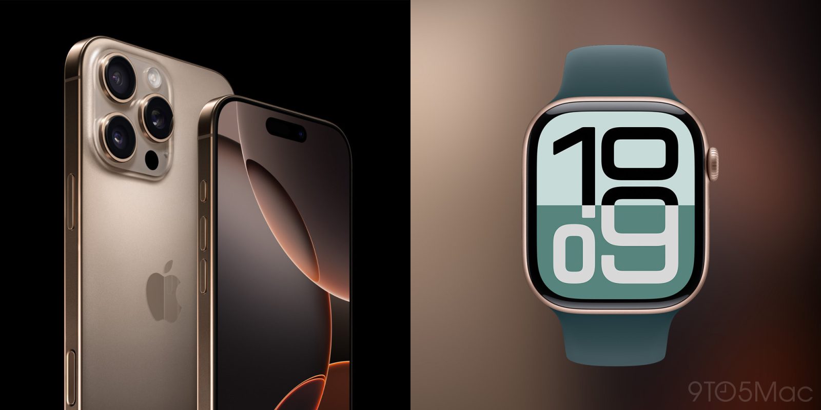 iPhone 16 Pro и Apple Watch Series 10 с большими дисплеями