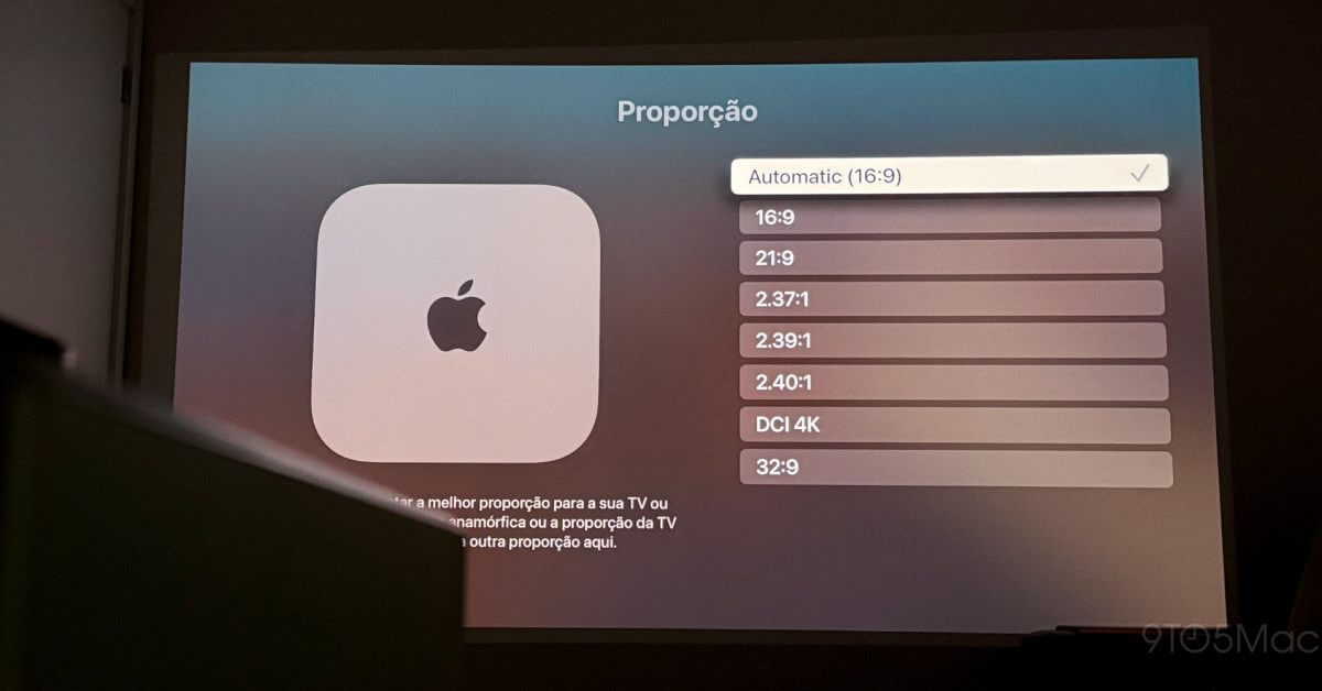 tvOS 18.2 обеспечивает поддержку других соотношений сторон для Apple TV