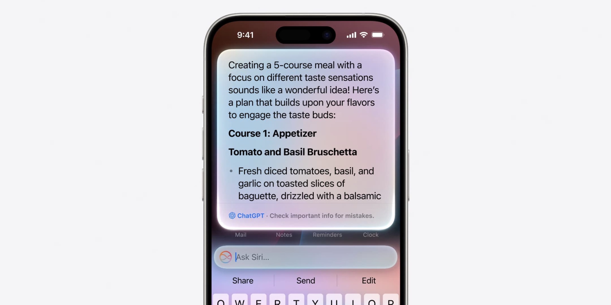 ЧатGPT Siri iOS 18.2