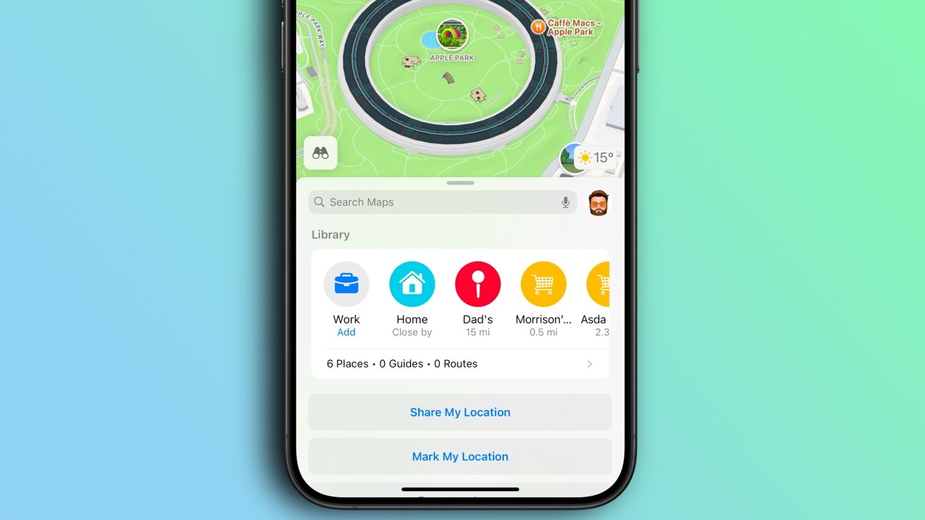 Как использовать функцию библиотеки Apple Maps в iOS 18